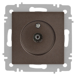 Розетка Intro Accent 6-301-08 TV одиночная, IP20, СУ, бронза