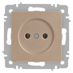 Розетка Intro Accent 6-201-04 2P, 16А-250В, IP20, СУ, шампань