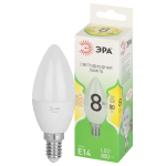 Лампочка светодиодная ЭРА GREEN LINE LED B35-8W-830-E14 GL E14 8 Вт свеча теплый свет