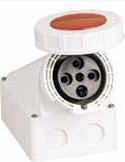 Розетка стационарная наружная TS-135 3P+PE+N 63А 400В IP67  ЭНЕРГИЯ