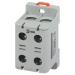 Клемма силовая вводная КСВ ЭРА NO-224-140 двойная (KE67) 16-95 мм² серая "L"