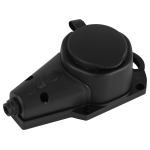 Колодка ЭРА KX-1e-B-IP44 каучуковая с заземлением 1 розетка 16A IP44 черная