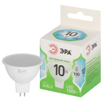 Лампа светодиодная ЭРА GREEN LINE LED MR16-10W-840-GU5.3 GL 10Вт софит яркий белый свет GU5.3