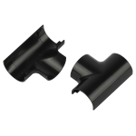 Т-образный угол ЭРА T-KK-20-12-GR для полукруглого кабель-канала графит 20х12мм 2шт/комплект