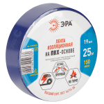 Изолента ЭРА ET1925BLUE ПВХ 19мм х 25м синяя Изолента ЭРА ET1925BLUE ПВХ 19мм х 25м синяя