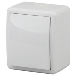 Выключатель ЭРА Эксперт 11-1401-01 накладной IP54 10А 250В белый одноклавишный