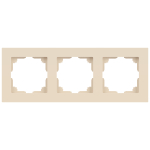 Рамка для розеток и выключателей Intro Accent 6-503-02 на 3 поста, СУ, слоновая кость