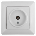 Розетка Intro Solo 4-301-01 белый телевизионная одиночная скрытой установки