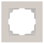 Рамка для розеток и выключателей Intro Accent 6-501-06 на 1 пост, СУ, перламутр