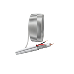 Кабель для аналогового видеонаблюдения ЭРА KK-0.5-PVC ККСВ-2x0,5 мм, бухта 200 метров, белый