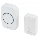 Звонок дверной ЭРА C89 беспроводной, от сети, белый, 38 мелодий