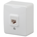 Розетка ЭРА Эксперт 11-3203-01 накладная IP20 белый RJ45