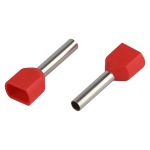 Наконечник-гильза ЭРА NO-225-100 (двойной) НШвИ(2) 1,0-10 с изолированным фланцем (упаковка 50 шт.)