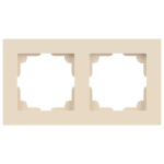 Рамка для розеток и выключателей Intro Accent 6-502-02 на 2 поста, СУ, слоновая кость