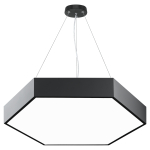 Светильник светодиодный Geometria ЭРА Hexagon SPO-121-B-40K-038 38Вт 4000K 4000Лм IP40 600*600*80 черный подвесной ЛТ
