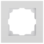 Рамка для розеток и выключателей Intro Accent 6-501-01 на 1 пост, СУ, белый