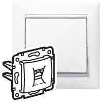 VALENA DIY Розетка телефонная RJ11 белый