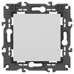 Кнопка ЭРА Elegance 14-1111-01М , 10АХ-250В, белый матовый