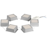 Светильник светодиодный ЭРА SPO-646-3-5K-S6 36Вт 5000К 3420Лм 89х89мм грильято 100х100 домино металлик 6 кубиков драйвер Светильник светодиодный ЭРА SPO-646-3-5K-S6 36Вт 5000К 3420Лм 89х89мм грильято 100х100 домино металлик 6 кубиков драйвер