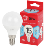 Лампа светодиодная ЭРА RED LINE LED P45-15W-840-E14 R 15Вт шар нейтральный белый свет E14