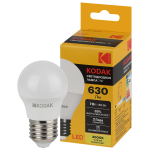 Лампочка светодиодная Kodak LED KODAK P45-7W-830-E27 E27 / Е27 7Вт шар теплый белый свет