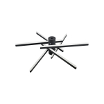 Светильник потолочный светодиодный Rivoli Violet 6180-201 LED 90Вт 3000-6000К чёрный с пультом
