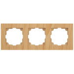 Рамка для розеток и выключателей Intro Accent 6-503-11 на 3 поста, СУ, сосна