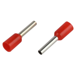 Наконечник-гильза ЭРА NO-225-03 НШвИ 1,0-8 с изолированным фланцем (упаковка 10 шт.)