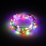 Светодиодная новогодняя гирлянда Intro Holiday INNR-02M нить мультиколор 10 м 100 microled IP20 3AA Светодиодная новогодняя гирлянда Intro Holiday INNR-02M нить мультиколор 10 м 100 microled IP20 3AA