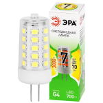 Лампа светодиодная ЭРА GREEN LINE LED G4-JC-7W-830-12V GL 7Вт капсула 12В теплый белый свет G4