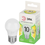 Лампочка светодиодная ЭРА GREEN LINE LED P45-10W-830-E27 GL E27 10 Вт шар теплый свет Лампочка светодиодная ЭРА GREEN LINE LED P45-10W-830-E27 GL E27 10 Вт шар теплый свет