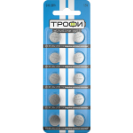 Элемент питания Трофи G10 (389) LR1130, LR54 кнопочный (часовой) Элемент питания Трофи G10 (389) LR1130, LR54 кнопочный (часовой)