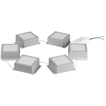 Светильник светодиодный ЭРА SPO-646-3-4K-S6 36Вт 4000К 3420Лм грильято 100х100 домино металлик компл 6 кубиков драйвер