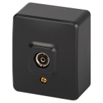 Розетка ЭРА Эксперт 11-3201-05 TV одиночная, IP20, ОУ, антрацит