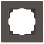 Рамка для розеток и выключателей Intro Accent 6-501-09 на 1 пост, СУ, титан