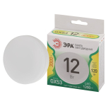 Лампа светодиодная ЭРА GREEN LINE LED GX-12W-830-GX53 GL 12Вт таблетка теплый свет GX53