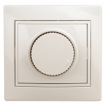 Диммер поворотный Intro Plano 1-401-02 скрытой установки 600 Вт 230В слоновая кость