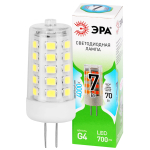 Лампа светодиодная ЭРА GREEN LINE LED G4-JC-7W-840-12V GL 7Вт капсула 12В яркий белый свет G4