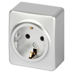 Розетка ЭРА Эксперт 11-2203-03 2P+E Schuko IP20 16A-250В ОУ алюминий Розетка ЭРА Эксперт 11-2203-03 2P+E Schuko IP20 16A-250В ОУ алюминий
