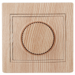 Диммер поворотный Intro Plano 1-401-11 скрытой установки 600 Вт 230В сосна