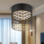 Светильник настенно-потолочный спот ЭРА OL53 BK под лампу GX53 черный IP20