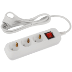 Удлинитель электрический ЭРА UDL-10-315-ES Greenline 3 розетки с заземлением с выключателем 1,5м ПВС 3x0.75мм2