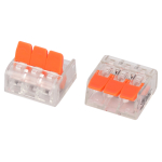 Клемма ЭРА NO-225-429 универсальная 221-413 компактная с рычагами 3-проводная 0.2-4 мм2 (упаковка 4 шт.)