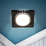 Светильник встраиваемый со светодиодной подсветкой ЭРА DK LD50 BK GX53 черный Светильник встраиваемый со светодиодной подсветкой ЭРА DK LD50 BK GX53 черный