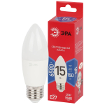 Лампа светодиодная ЭРА RED LINE LED B35-15W-865-E27 R 15Вт свеча холодный дневной свет Е27
