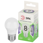 Лампочка светодиодная ЭРА GREEN LINE LED P45-8W-865-E27 GL E27 8 Вт шар холодный свет Лампочка светодиодная ЭРА GREEN LINE LED P45-8W-865-E27 GL E27 8 Вт шар холодный свет