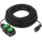 Удлинитель силовой ЭРА GREEN LINE UDL-KG-3x2,5m-30m-IP44 с крышками с заземлением 4 розетки 30м КГ 3x2.5мм2 IP44