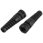 Кабельный ввод сальник ЭРА NO-224-250 с гибким отводом PGR 9 (d отв.16.2 мм / d провод.4-8 мм) IP54 (упаковка 10 штук)