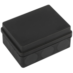 Распаячная коробка ЭРА KOR-150-110-70-11g-2MP-B двухкомпонентная HF стойкая к УФ 150х110х70мм черная прямой монтаж IP67