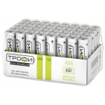 Элемент питания Трофи LR03-40 bulk ECO щелочная (алкалиновая)